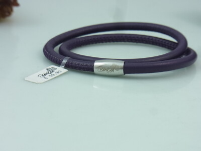 Beka&Bell Leder Armband Magnetverschluss Wickelarmband Lila Nr.5