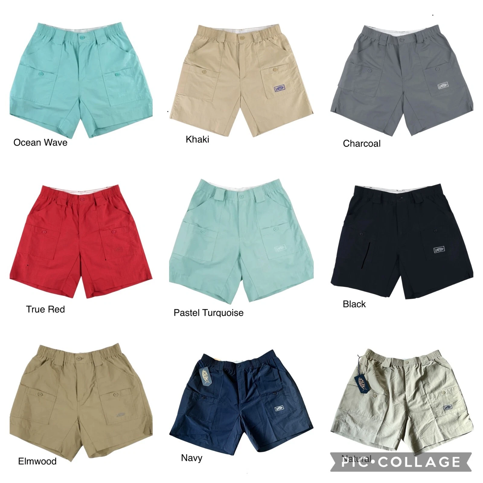 AFTCO Original Fishing Shorts Men’s Nylon 7-Pocket Choose Size/Color- MSRP $65
Opens in a new window