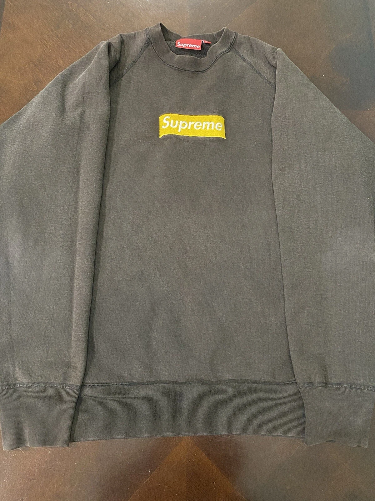 Col rond logo Supreme Box (2003) marron