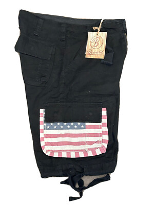 Brandit Shorts 2014 Urban Legend Stars and Stripes Black Small