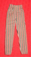 VINTAGE BARBIE 4 OPEN ROAD CLOTHES 985 FASHION ORIGINAL STRIPED PANTS NEAR MINT!