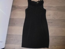Taylor stylish little black sundress with ruffle neck size 6