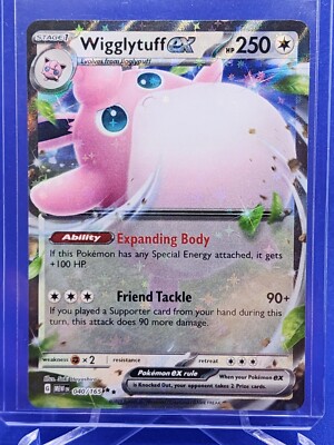 Pokemon Wigglytuff EX Double Rare Holo English S&V 151 - 040/165