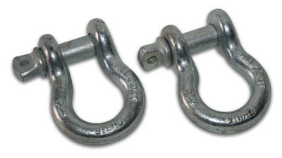 Bulldog Winch 20020 3/4'' Bow Shackle 9,500 LB WLL Pair of 2 Shackles
