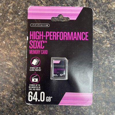 1pcs 64gb INFINITIVE SDXC class10 Flash Memory Card for NIKON CANON SDHC CAMERAS