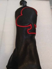 19th Hole Custom Shop Playing Card Fairway Suit Applique Head cover, Black
