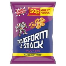 Golden Wonder Transform A Snack Saucy BBQ Crisps Full Box 30 Packs x 27grams