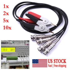 Kelvin LCR Test Tester Probe Lead Clip Cable With 4 BNC For LCR Meter Terminal