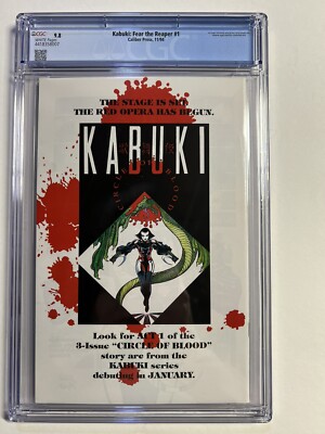 Kabuki Fear The Reaper 1 Cgc 9.8 Wp Caliber Press 1994 1st David