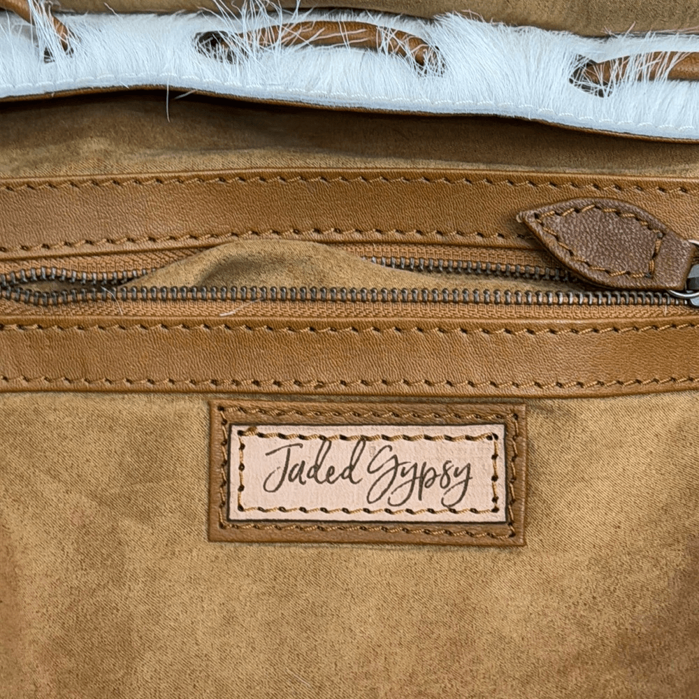 Jaded Gypsy backpack Leopard Print‎ and White Fur Women\'s Backpack Jaded Gypsy backpack Leopard Print and White Fur Women main image 3