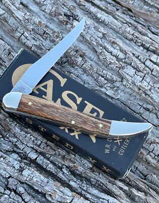 0220-021 木製つぼカバー CASE XX *a 2024 SMOOTH NATURAL ZEBRA WOOD MEDIUM TEXAS TOOTPICK
