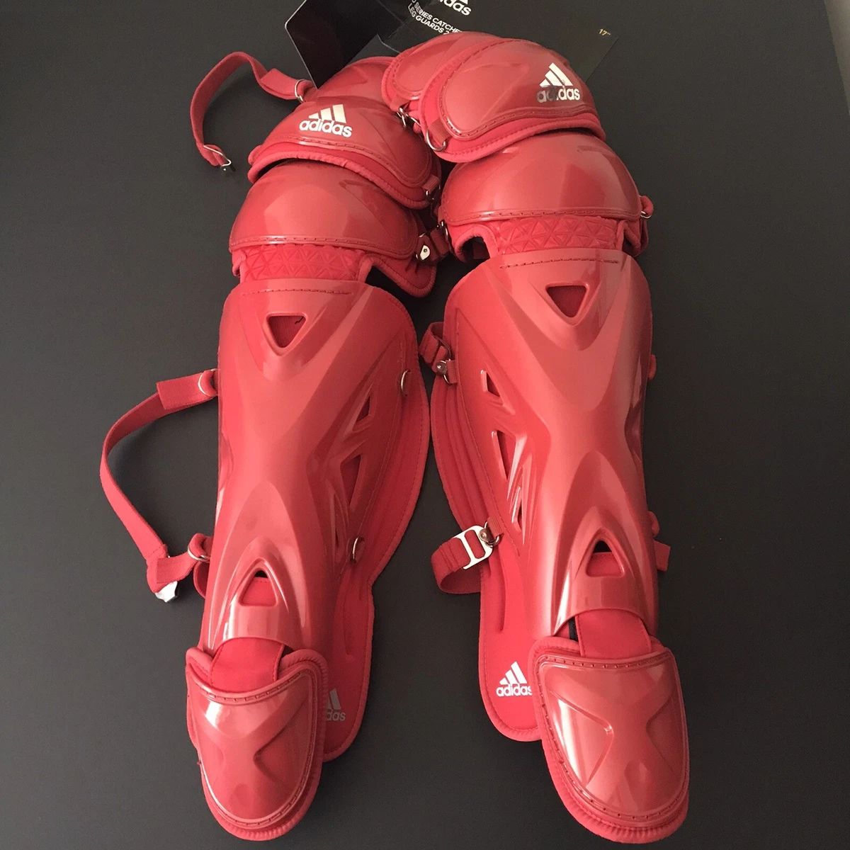 ADIDAS PRO SERIES 2.0 BASEBALL SOFTBALL CATCHERS LEG GUARDS 17