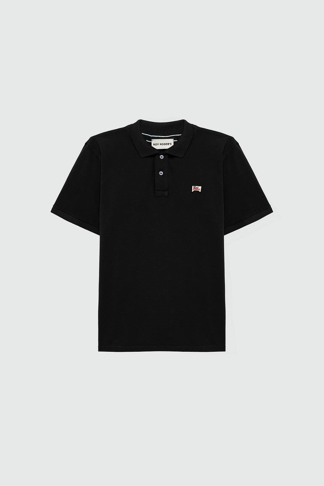 Roy Rogers Polo Classic In Piquet Nero - Taglia XXXL Abbigliamento Uomo Polo