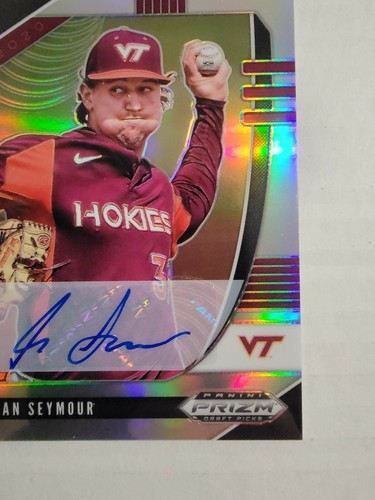 Ian Seymour 2020 Panini Prizm Draft Picks Autograph Baseball Card - Picture 5 of 10