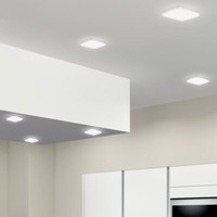 6X Led Mini Panel Decken Leuchte Weiß Wohn Zimmer Beleuchtung Alu Lampe Slim