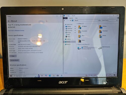 14" Acer Aspire 4820 Core i3-380M 2.53GHz 4GB 500GB Windows 10 Laptop - Picture 2 of 6