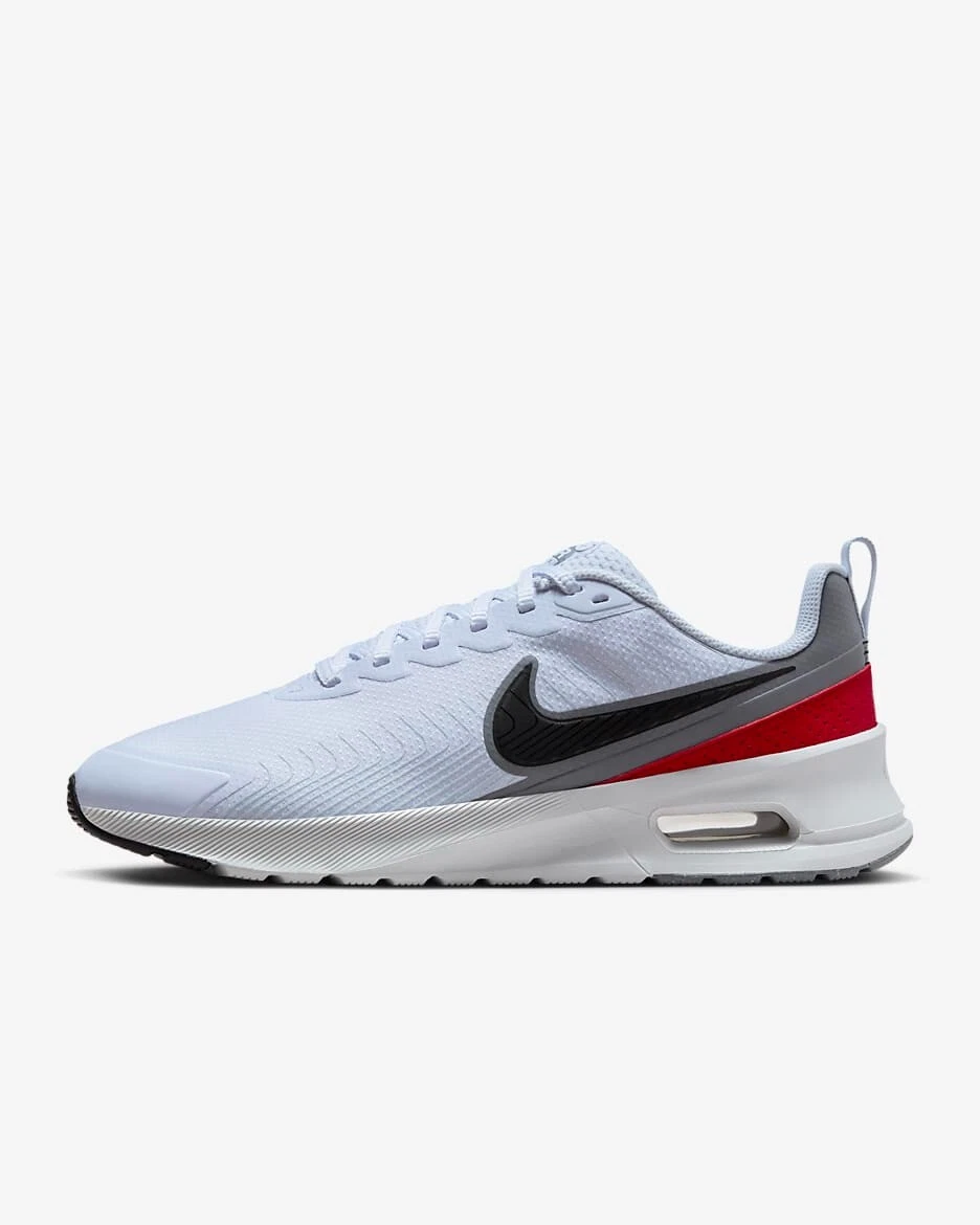 Men\'s NIKE AIR MAX NUAXIS VAST GREY/WHITE-GREY-RACER BLUE Size 9 Nike Air Max Nuaxis Vast Grey Racer Blue for Sale  main image 4