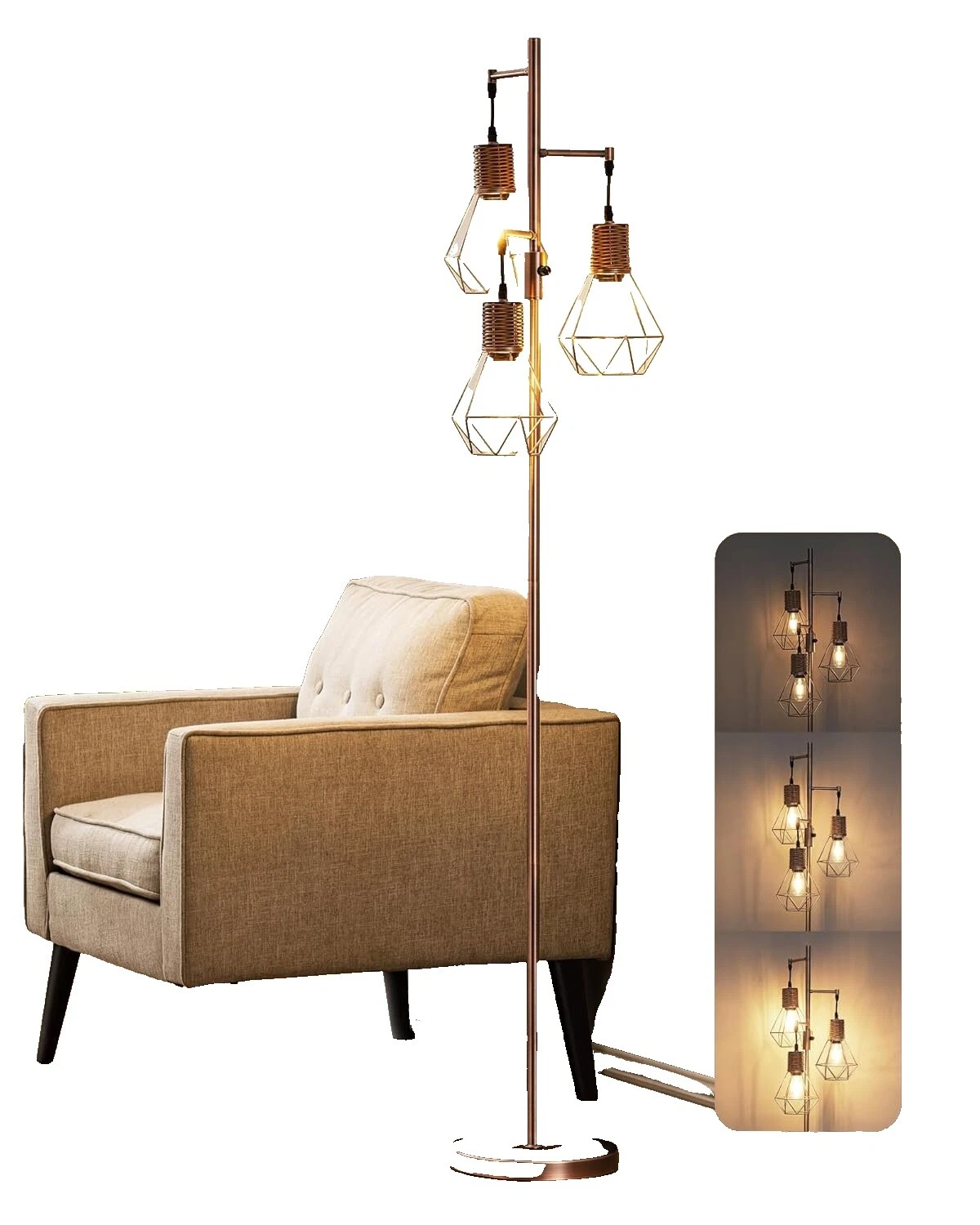 Luces de suelo industrial de cobre