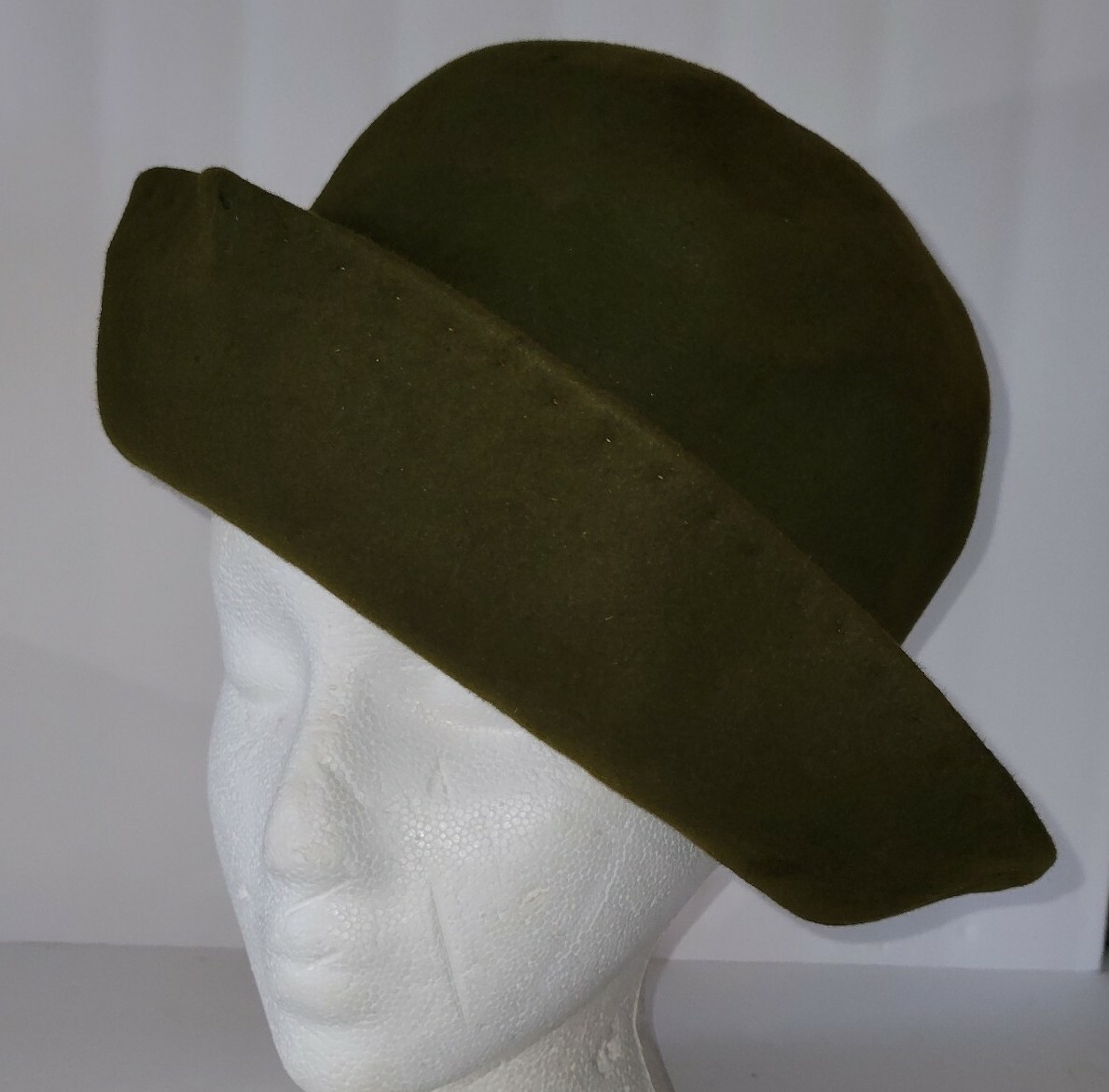 Vintage Madcaps Paris New York Corona Gray Wool Felt Roll Brim Hat Made in Italy Vintage Corona Italy Wool Hat - Etsy main image 4