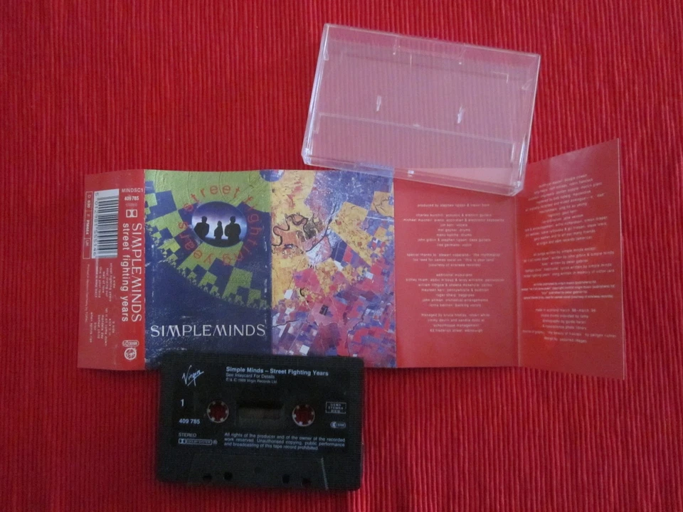 CASSETTE AUDIO K7 SIMPLE MINDS STREET FIGHTING YEARS TAPE - Photo 2/4
