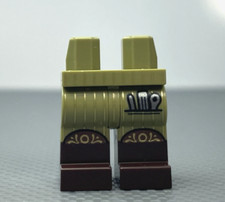LEGO Minifigure Olive Green Legs Dark Brown Boots Pinstripes Tools Series 27