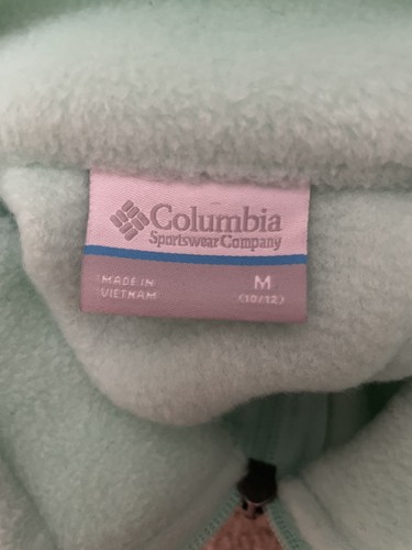 Columbia Fleece Jacket, Mint green, Big kids medium, Big kids 10 - 12 - Picture 3 of 3