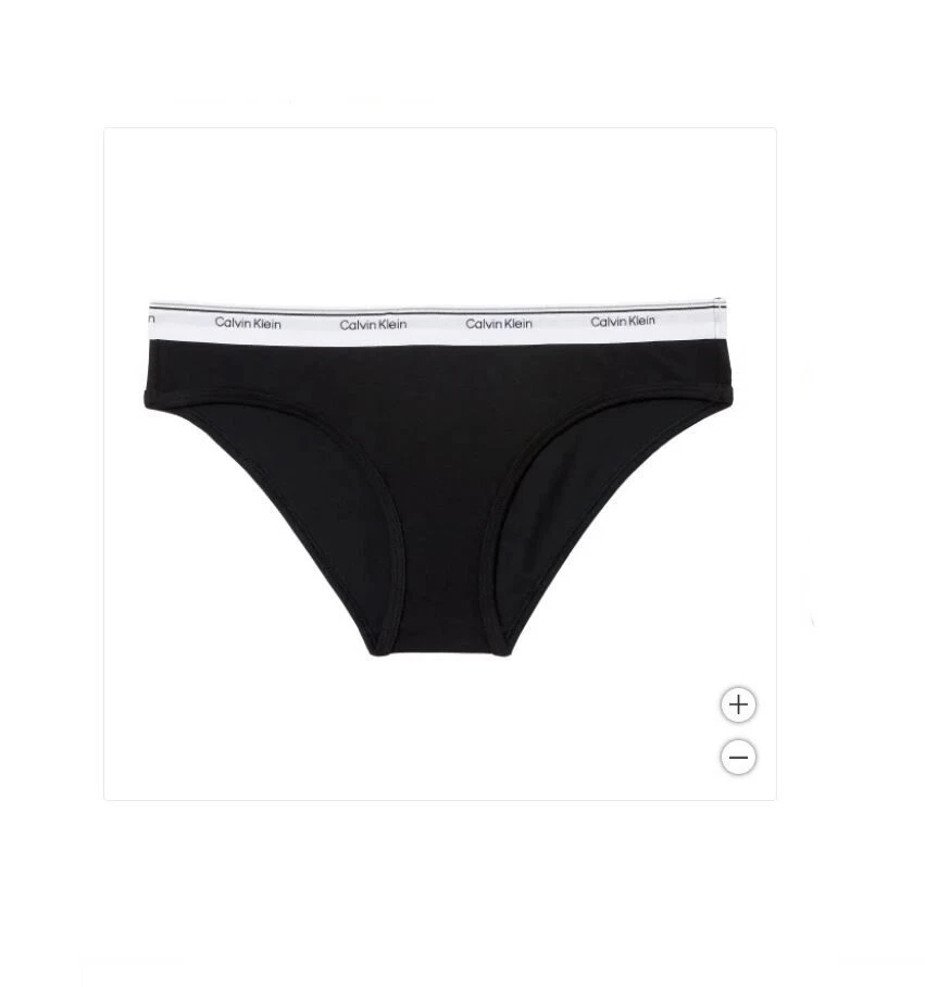 Underwear Women Calvin Klein Bikini 3 Pack Black/Gry/Wht Cotton New XS,S,M,L NEW - Image 2 of 4