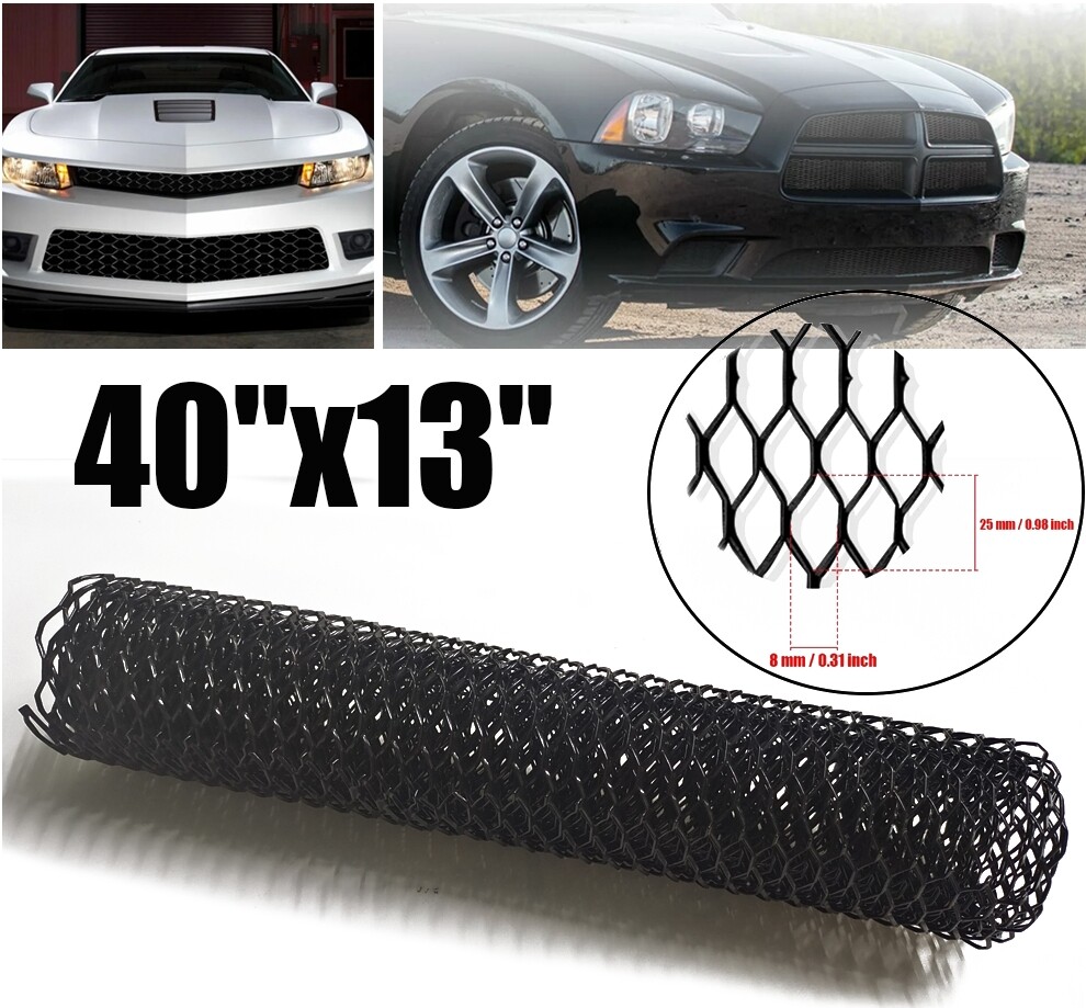 40 x13'' Mesh Grill Cover Car Front Bumper Fender Hood Vent Grille Net Universal