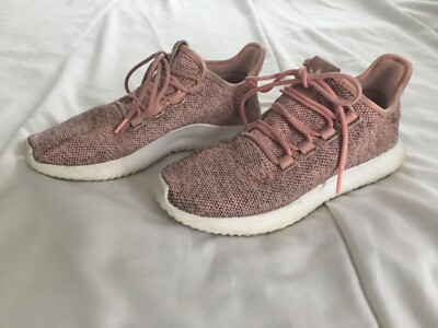 Adidas Tubular Shadow Knit Athletic Shoes Size 8.5 Women s BB8871 Haze Coral
