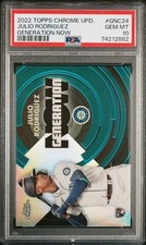 Julio Rodriguez - 2022 Topps Chrome Update Generation Now RC   PSA 10