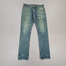 Levis 559 Mens Jeans Blue W32 L30 Regular Fit Straight Leg Denim Zip Fly 13853