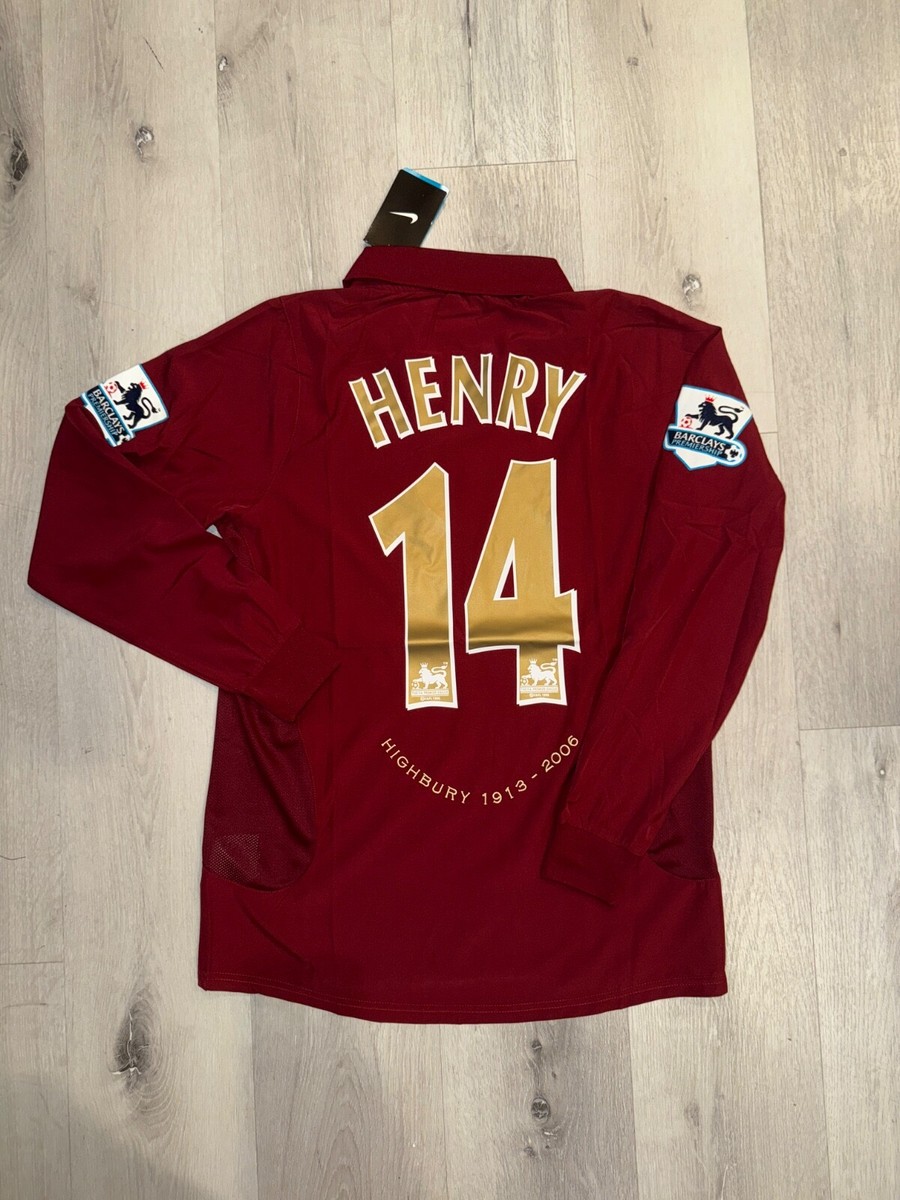 Arsenal 2005 2006 Thierry Henry #14 Long Sleeve Soccer