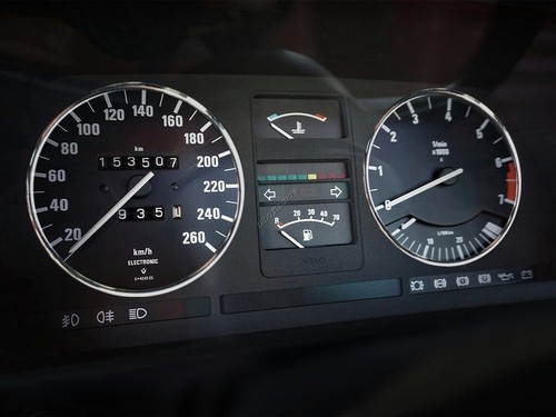 For BMW 6 E24 1975-1989 Cluster Gauge Dashboard Rings Speedo Trim 2pcs - Imagen 6 de 8