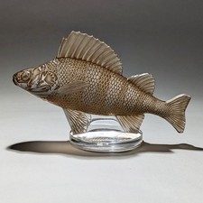 Lalique Perche Car Mascot Glass Fish Figurine 1929 Antique French Art