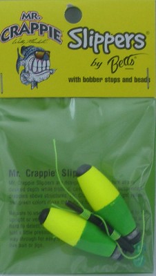 Betts M00BW-SF-2YG 1-1/2'' Beschwerte Crappie Schlappen Spinnfloat 2CT