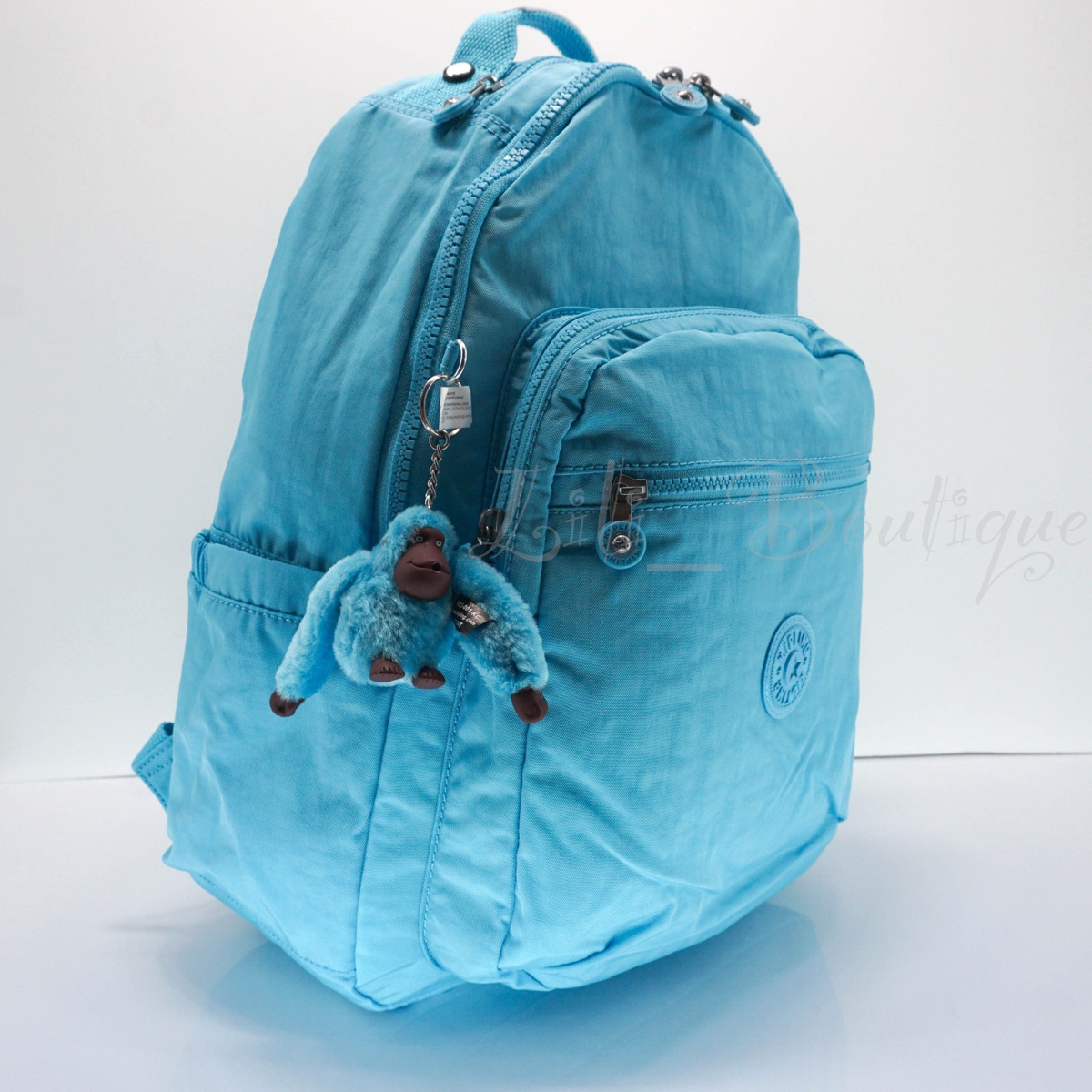 Kipling Seoul Backpack Laptop Travel Bag KI5210 Polyamide Powder