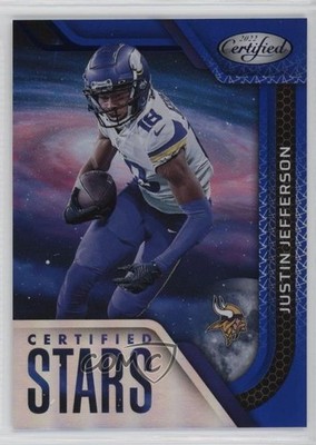 2022 Certified Stars Mirror Blue 7/75 Justin Jefferson #CS-23 1rt2