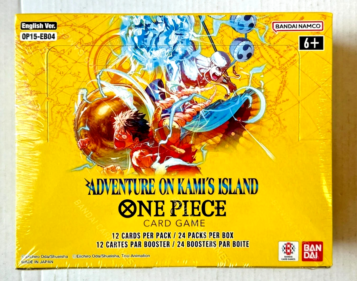 ワンピース OP-15 2 box unopened 100% One Piece Card Game: Adventure on Kami's Island (OP-15) WAVE 2