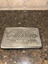 Vintage Classic In Sink Erator Brass Belt Buckle Spec Cast Inc Rockford IL New
