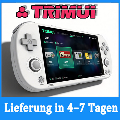 5 Handheld Spielkonsole 720P, 5000mAh, WiFi/BT/HDMI/OTG, Linux, RGB Licht，1TB SD