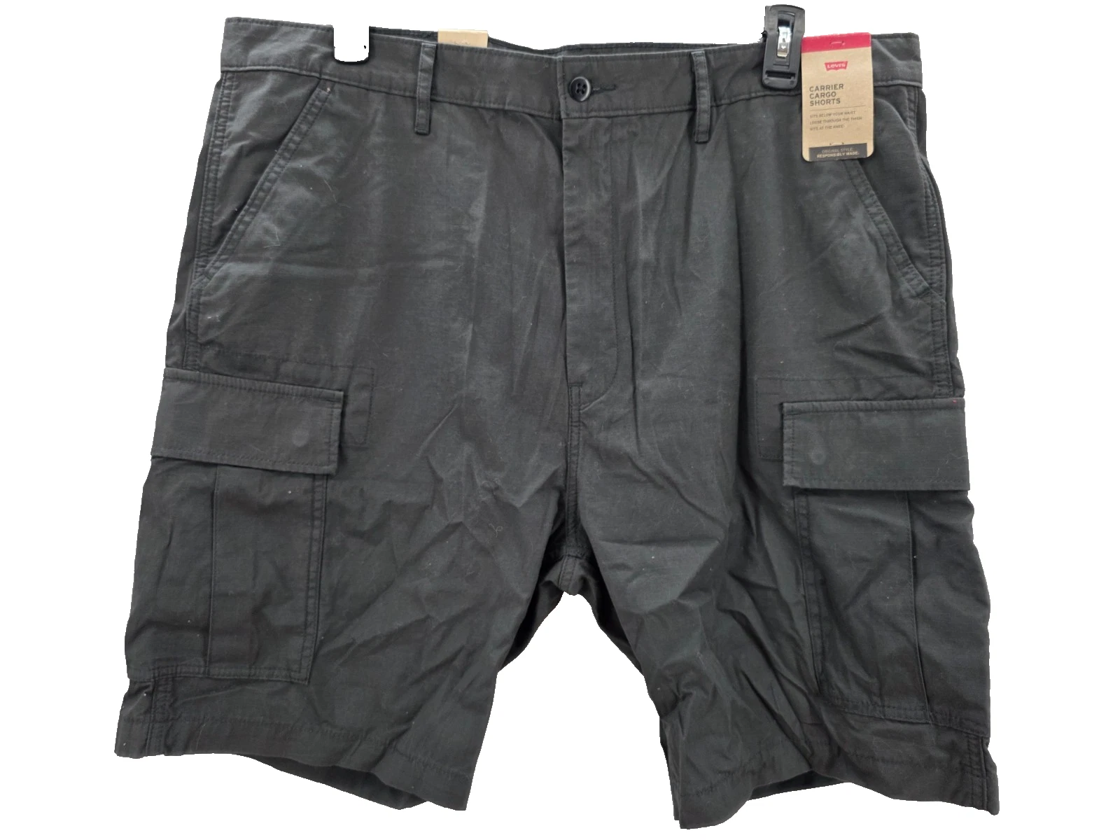 Levi's Mens Carrier Cargo Shorts Size 40 Gray 10" Inseam Outdoor Hiking