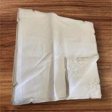 Vintage Unused 12 Italian Embroidered Napkin Placemats Linen Punto Antico Stitch