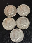 Kennedy Half Dollar lot of 5-40% Silver  -1965-66-67-69D AU 1968-XF