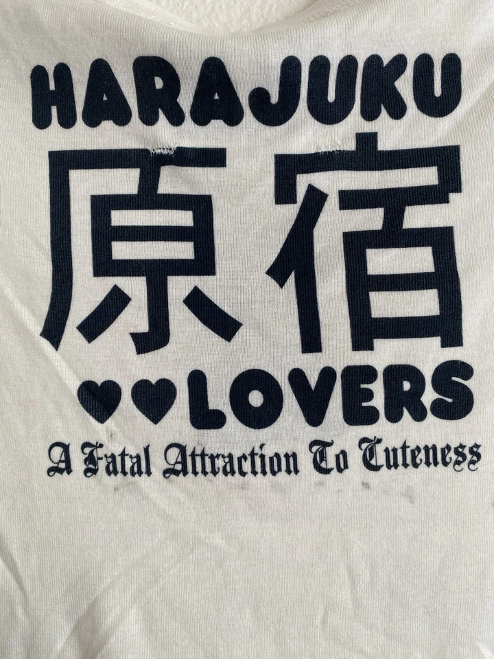 VINTAGE HARAJUKU LOVERS GIRLS TOP Kids TEE T-shirt GWEN STEFANI Size 6 NEW - Image 4 of 4
