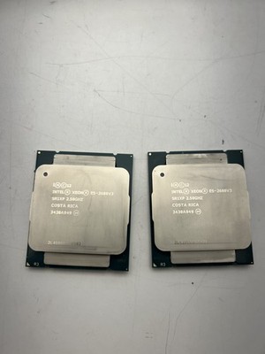 *Matching Pair* Intel Xeon E5-2680V3 SR1XP @ 2.50GHz J516B011