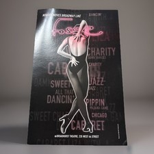 FOSSE Original Broadway Dance Poster ~ Ann Reinking ~ Gwen Verdon ~ Scott Wise