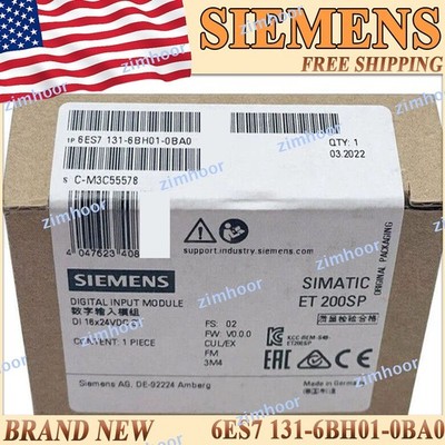 Siemens Simatic ET 200SP 6ES7 131-6BH01-0BA0 Digital Input Module Factory Sealed