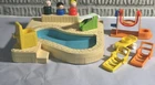 Vintage Fisher Price Little People 2526 Swimming Pool & Playground Parts Figures