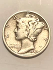 1945 Micro S Silver Mercury Dime