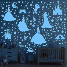 Glow in The Dark Stars for Ceiling - 3 Pcs Wall Decals Peel and Stick